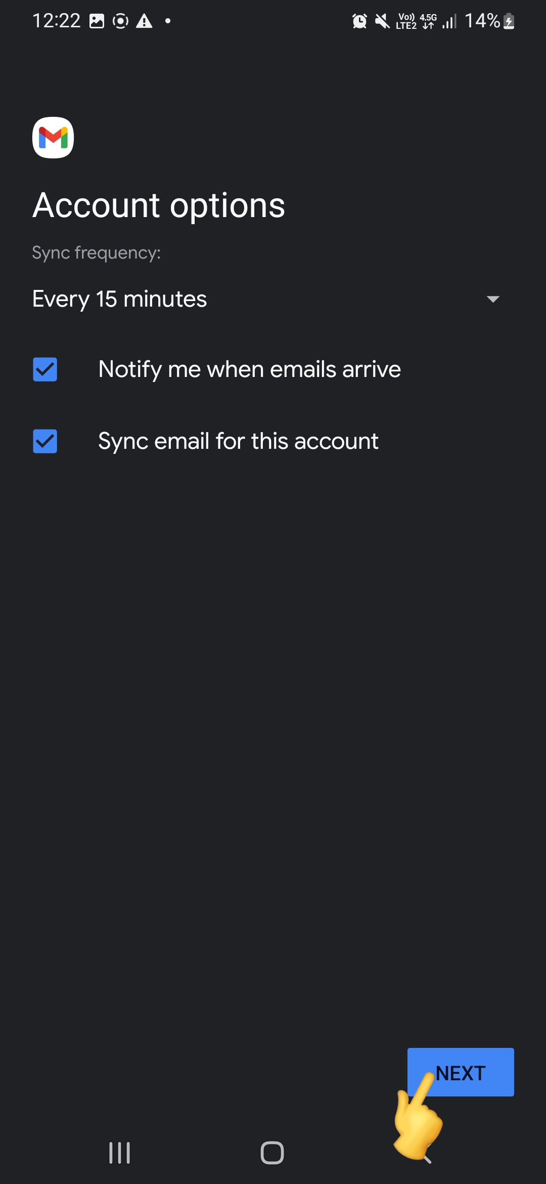 Android Mail Setup - Atak Domain