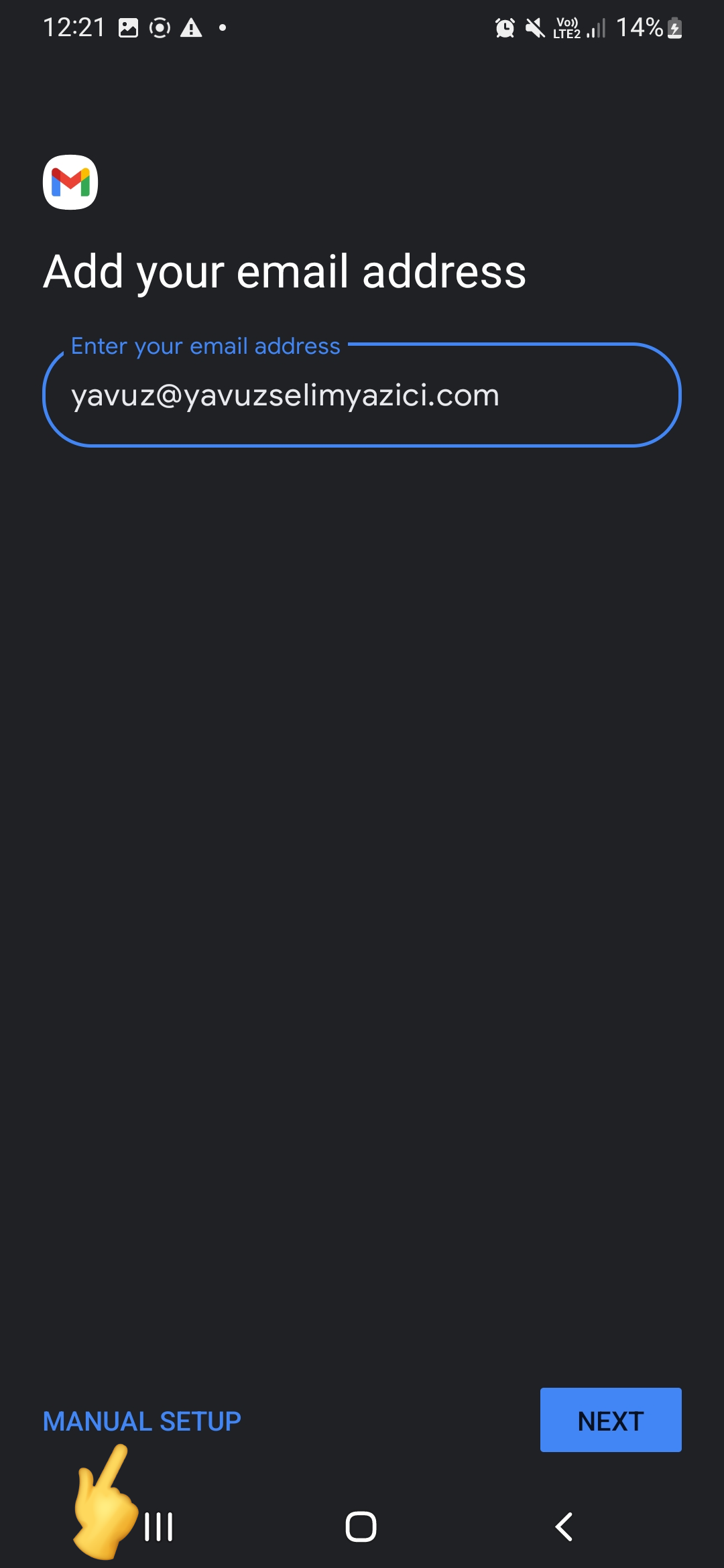 Android Mail Setup - Atak Domain