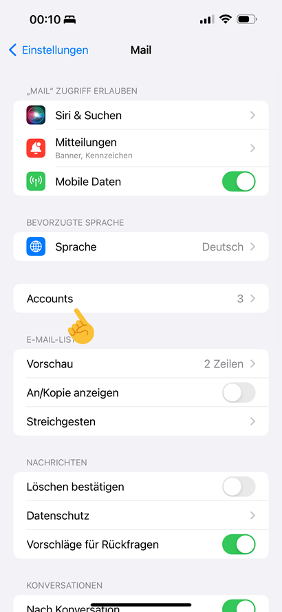 So fügen Sie E-Mails zum iPhone hinzu – Atak Domain