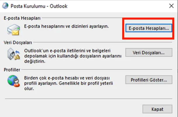 Outlook Mail Setup - Atak Domain