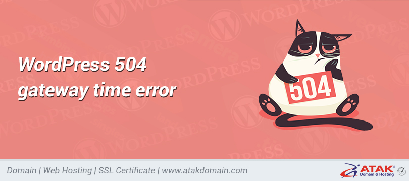 WordPress 504 gateway time error