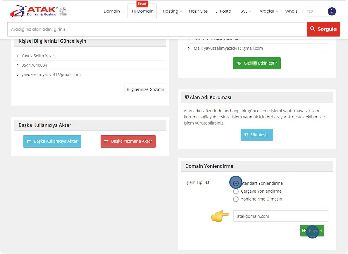 Domain Y&ouml;nlendirme Nasıl Yapılır? | Atak Domain