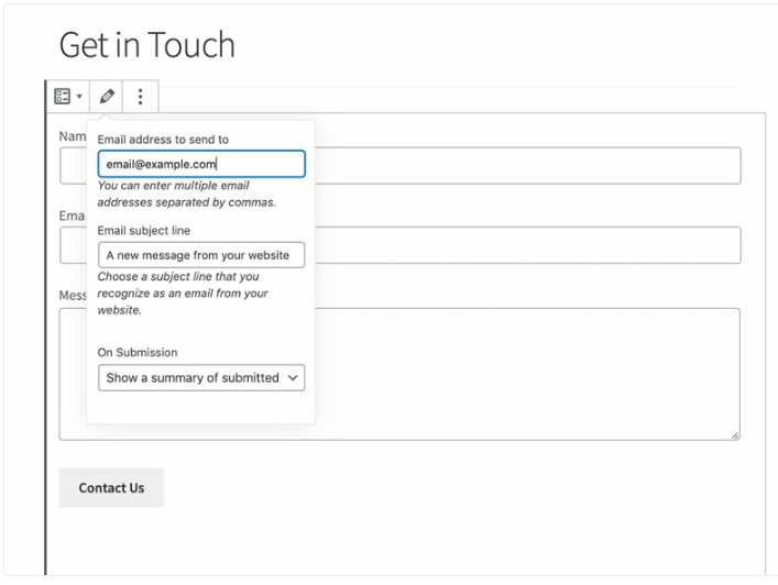 How to fix the WordPress email submission problem