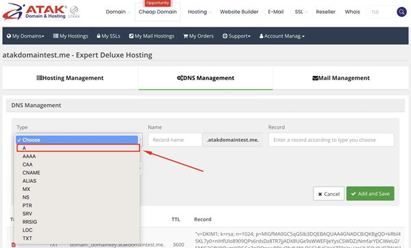 How to Create an A Record for a Subdomain?