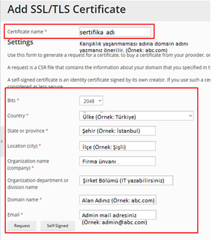 Plesk Panel CSR Kodu Oluşturma Nasıl Yapılır?