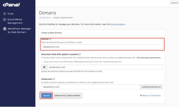 How can I add an addon domain to my Linux Hosting (cPanel) package?