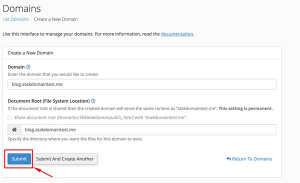 cPanel'de Subdomain Nasıl Oluşturulur?