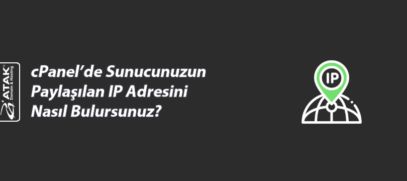 cPanel'de Sunucunuzun Paylaşılan IP Adresini Nasıl Bulursunuz?
