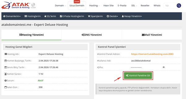 cPanel Web Hosting Hesabına Kolayca Web Uygulaması Y&uuml;kleme