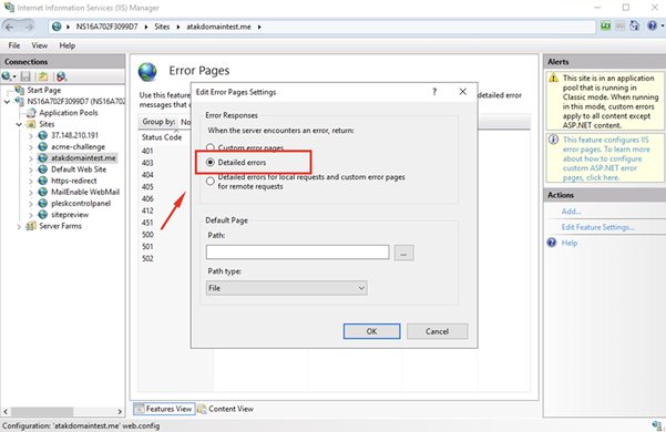 500 Internal Server Error Sayfası Nasıl Aktif Edilir?