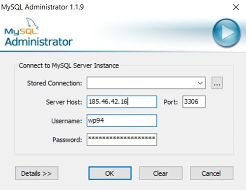 MySQL Administrator ile Veritabanı Geri Y&uuml;kleme Nasıl Yapılır?