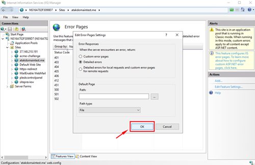 How can I enable ASP error pages?