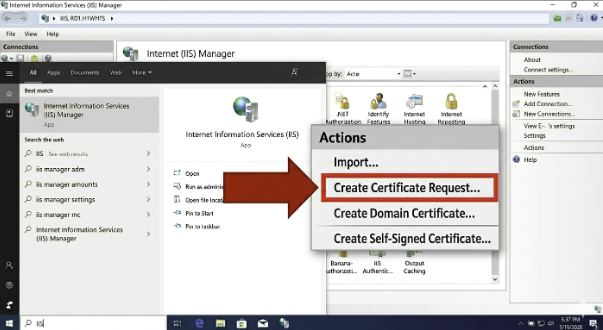 How to Generate a CSR Code with IIS?