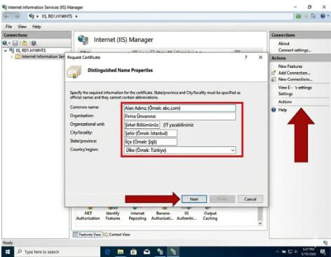 How to Generate a CSR Code with IIS?