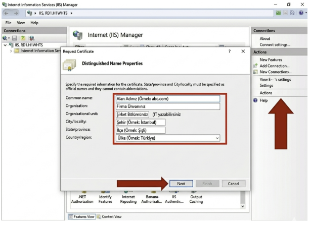 How to Generate a CSR Code with IIS?
