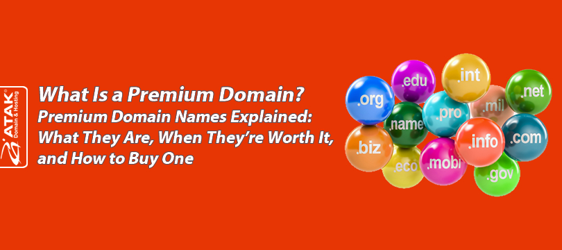 What Is a Premium Domain? Premium Domain Names Explained: What They Are, When They're Worth It, and How to Buy One